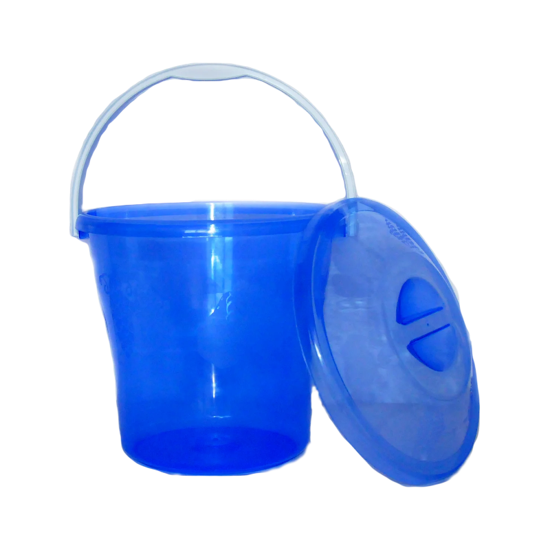 Відро пластикове ПОЛІМЕРДЕТАЛЬ (В-10К) Елегант, універсальне, з кришкою, 10 л